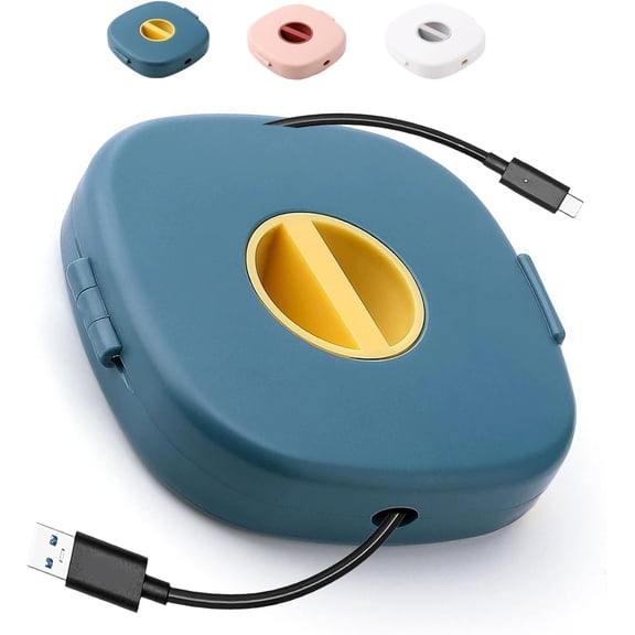 2 in 1 Cable Winder with Phone Stand, Durable Cable Organizer and Charging Stand, Cord Cable Winder Organizer with Phone Stand Rotate, for Charging Cable Case Earphones USB Wires