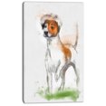 thumbnail image 2 of Funny Dog Walking on Grass - Animal Canvas Art Print, 2 of 3
