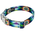 thumbnail image 4 of Country Brook Petz® Premium Tie Dye Flowers Reflective Dog Collar, Medium, 4 of 5