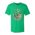 thumbnail image 2 of Wild Bobby I Only Told The Moon, Moon Phases Daisies and Butterflies Vintage Men Premium Tri Blend Tee, Envy, Large, 2 of 6