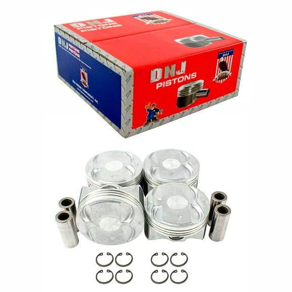 DNJ P229B Std. Complete Piston Set Fits Cars & Trucks 09-12 Acura Honda Civic TSX 2.4L DOHC 16v
