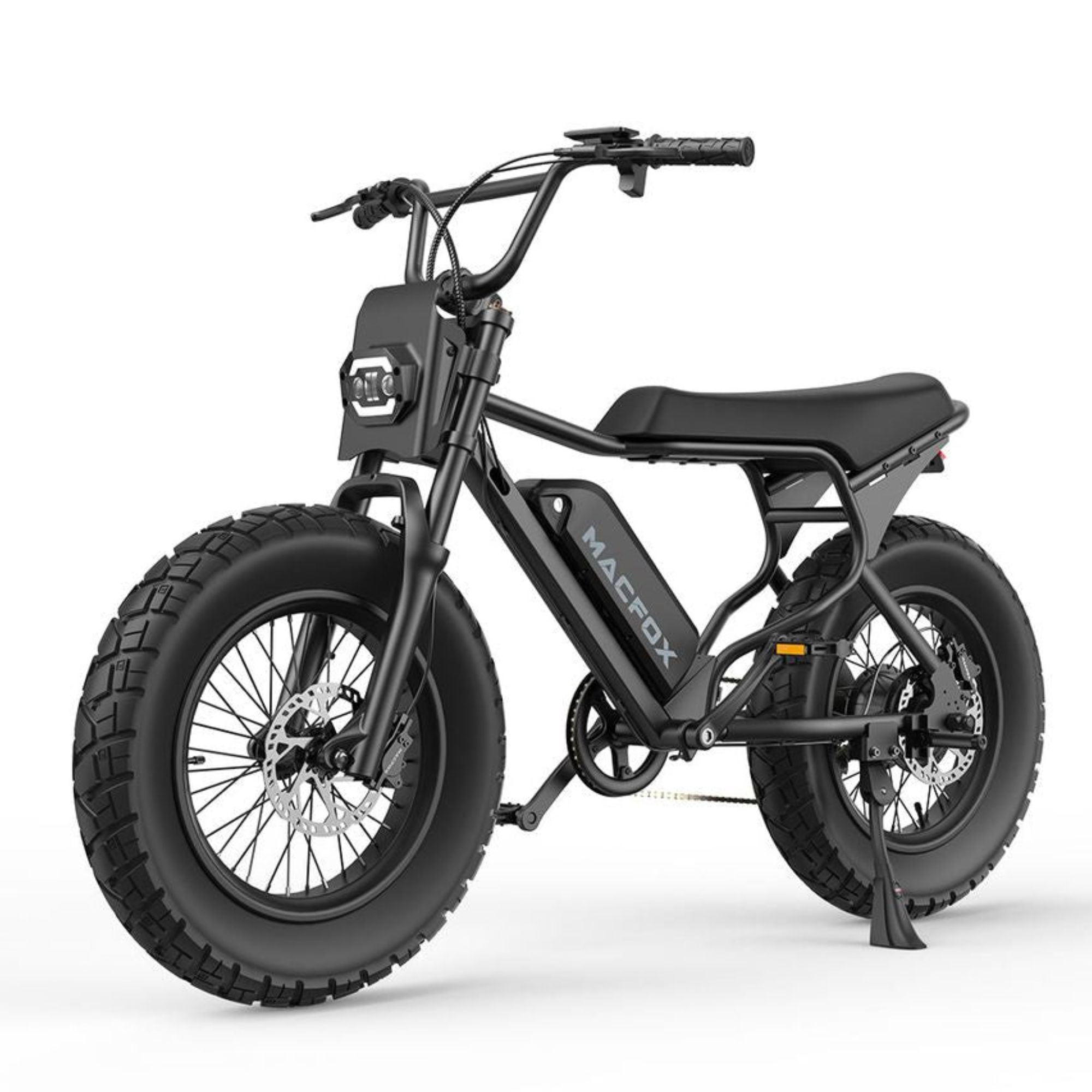 Macfox X7 Fat Tire Electric Bike | 500W Motor, 25MPH, Long Range, Dual Battery Compatible