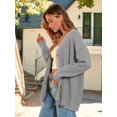 thumbnail image 5 of Women's Cardigan 2023 Open Front Oversized Button Lightweight Sweaters V Neck Loose Cardigans Knit Outwear, 5 of 14