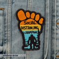 thumbnail image 2 of Yeti Social Distancing Champion Patch – Embroidered Iron On Patches – 4.3 x 3 inches (10.9 x 7.6 cm) – Embroverse, 2 of 5