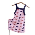 thumbnail image 3 of Vestido de verano para niñas con tirantes y estampado floral de seda helada, 3 of 6