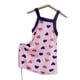 thumbnail image 3 of Vestido de verano para niñas con tirantes y estampado floral de seda helada, 3 of 6