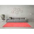 thumbnail image 3 of Ahgly Company Indoor Round Abstract Red Contemporary Area Rugs, 6' Round, 3 of 4