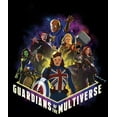 thumbnail image 2 of Junior's Marvel What if…? Guardians of the Multiverse  Graphic Tee Black Small, 2 of 3
