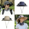 thumbnail image 2 of Men’s and Women’s Solar Powered Cooling Sun Hat with Waterproof Wide Brim, 2 of 9