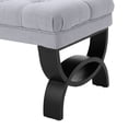 thumbnail image 5 of Reddington Light Grey Fabric Ottoman Bench, 5 of 9