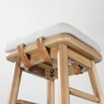 Better Homes & Gardens Springwood Barstool, Set of 2, Light Honey