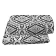 thumbnail image 4 of Mexican Print Foot Rest, Vintage Style Aztec Inspired Monochrome Triangles Rhythmic Motif, Non-Slip Backing Ergonomic Memory Foam Leg Support for Office, Charcoal Grey and White, by Ambesonne, 4 of 5