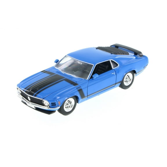 1970 Ford Mustang, Blue - Welly 22088 - 1/24 Scale Diecast Model Toy Car (Brand New, but NOT IN BOX)