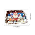 thumbnail image 3 of TanSiDing 2pcs Santa Claus Broken Window Sticker - Easy Peel & Stick Holiday Wall Decal for Festive Home Decor, Living Room & Office Christmas Transformation, 3 of 5