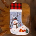 thumbnail image 4 of Matoen12 Christmas Stockings for Family 18.9" Large Classic Hanging Ornament Decorations for Fireplace Xmas Season, 4 of 7