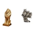 thumbnail image 1 of Figura de león,Estante con estatua de león para escritorio,oficina,decoración del hogar,Figuras de búho,Figuras de búho,animales artificiales,artesanías,decoración del hogar,Figura en, 1 of 8
