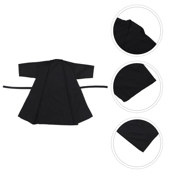 LOLIPPYY Adjustable Black Salon Cape, Comfortable Haircut Cape for Shop and Salon Use
