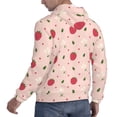 thumbnail image 6 of Xecao Strawberry Pattern Men's Adult Pullover Hoodie,Hooded Sweatshirt-3X-Large, 6 of 7