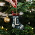 thumbnail image 5 of Personalized 26 Letters Acrylic Christmas Stocking Ornaments – Festive Decor for Holiday Tree, Wreath, Mantel, Gift Tags, and Special Celebrations, 5 of 5