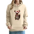 thumbnail image 2 of PNTUTB Women's Casual Long Sleeve Christmas Prints Loose Pullovers Hoodies Drawstring Fashion Sweatshirts with Pocket, 2 of 6