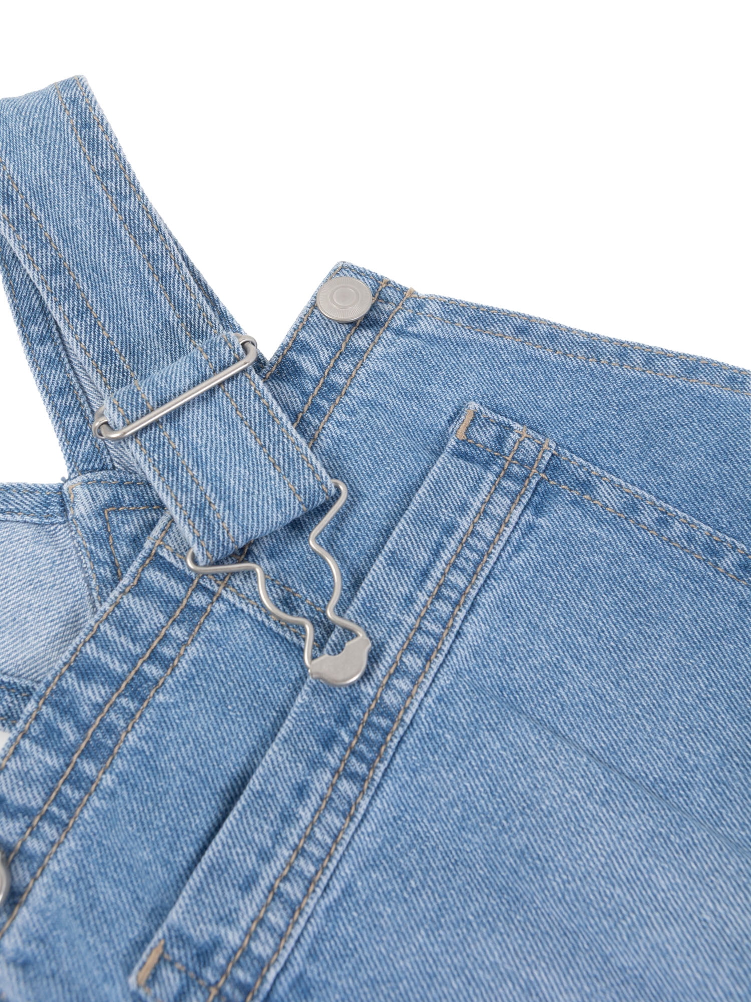 Wonder Nation Girls Denim Shortall, Sizes 4-18