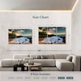 thumbnail image 4 of Elephant Stock Maui Makena Cove Beach Wall Art - Horizontal Multi Panel Canvas - Living Room Wall Decor - Beach Multi Panel - Brown And Blue Decor - 74" x 48", 4 of 8