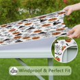 thumbnail image 6 of Classic Elements Halloween Pattern Square Fitted Tablecloth with Elastic Edge,Square Table Cover,Washable Elastic Table Cover for Home Kitchen Party Decor 36"x36", 6 of 6