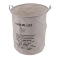 thumbnail image 1 of Foldable Laundry Basket Large Capacity Cotton Linen Fabric Hamper, Multifunctional Storage for Bathroom Bedroom Home, 1 of 7
