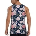 thumbnail image 3 of Gaeub Rose Flowers Men's Athletic Tank Top, Workout Sleeveless Shirts, Running Tank Tops for Gym, Running, Training - Small, 3 of 9