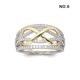 thumbnail image 3 of Sonducket Anillo de mujer elegante cristal cruzado decorativo mano joyería chapado vacaciones aniversario decoración colgante colgante Ropa, zapatos y accesorios Miscelánea Talla 6 Sonducket AP015524-02, 3 of 6