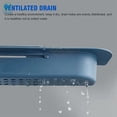 thumbnail image 5 of Deago Kitchen Telescopic Sink Rack Organizer Shelf Expandable Storage Sponge Soap Holder Drain Basket (Gray), 5 of 8