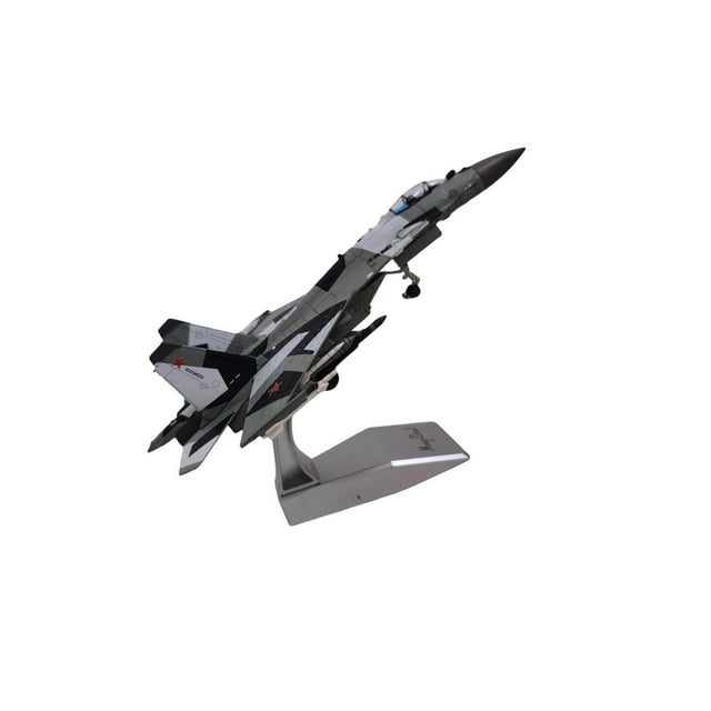 Russian SU-35 Fighter with Stand Plane Alloy Diecast for Room Table Decor