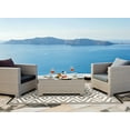 Green Decore "Nirvana" Outdoor/Reversible Eco Plastic Rug, For Patios
