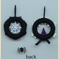 thumbnail image 4 of Corona de Halloween no tejida de 20 cm, corona de calabaza para decoración de Halloween de pared de ventana interior y exterior, 4 of 5