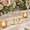 Clear Table Number 1-15, variant on Mirrored Wedding Table Numbers 1-30 Set Self-standing Modern Arched Signs For Reception Seating Anniversary & Bridal Shower Elega