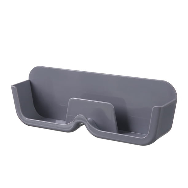 Injueey Cómodo y práctico soporte autoadhesivo para gafas, fácil acceso a las gafas en todas partes, ahorra espacio Almacenamiento y organización del hogar Gris