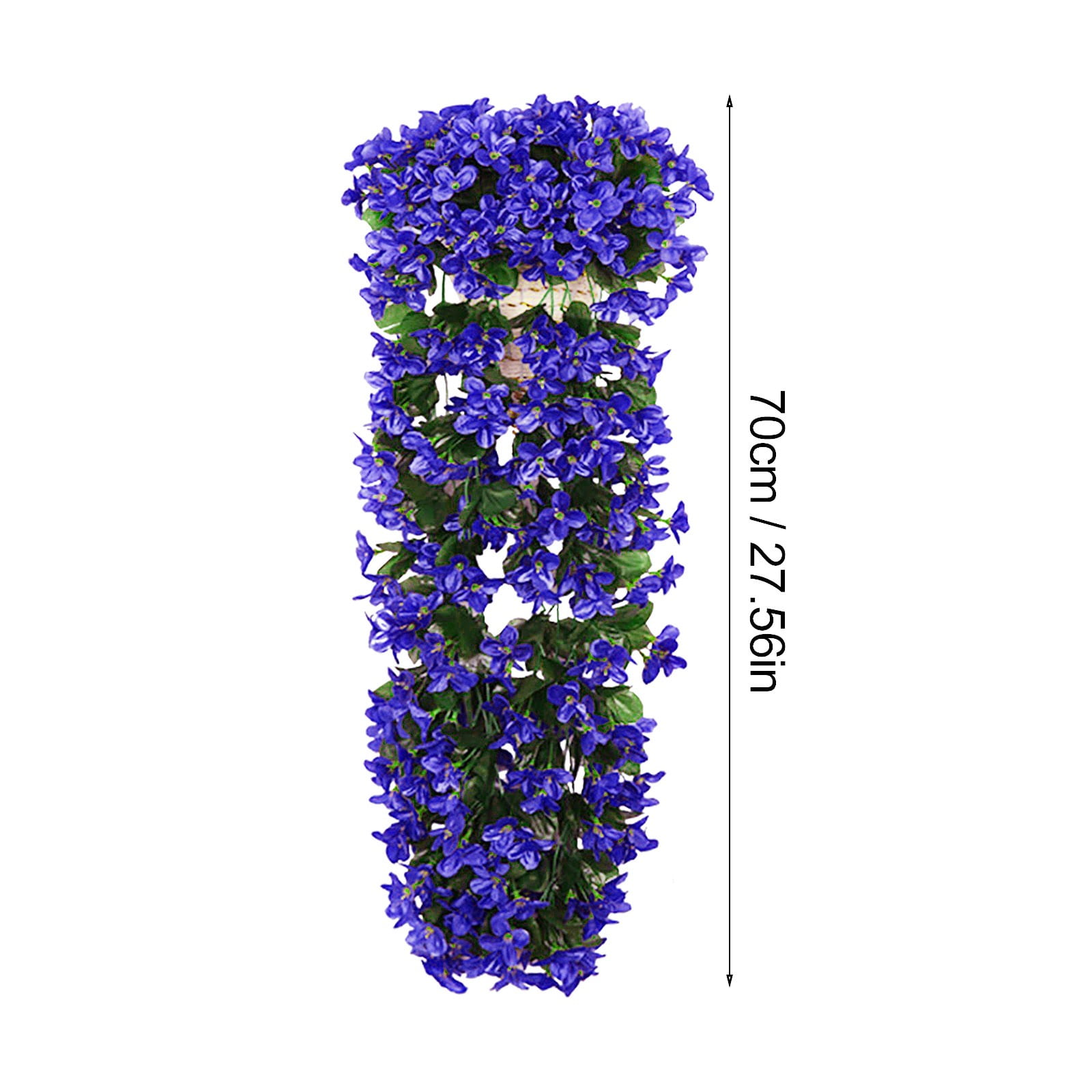2 PC Hanging Morning Glory Artificial Flowers, Realistic Petunias for Outdoor Decor, 27.5in UV Resistant Vines for Porch, Yard, Wall, Home Garden Hanging Basket