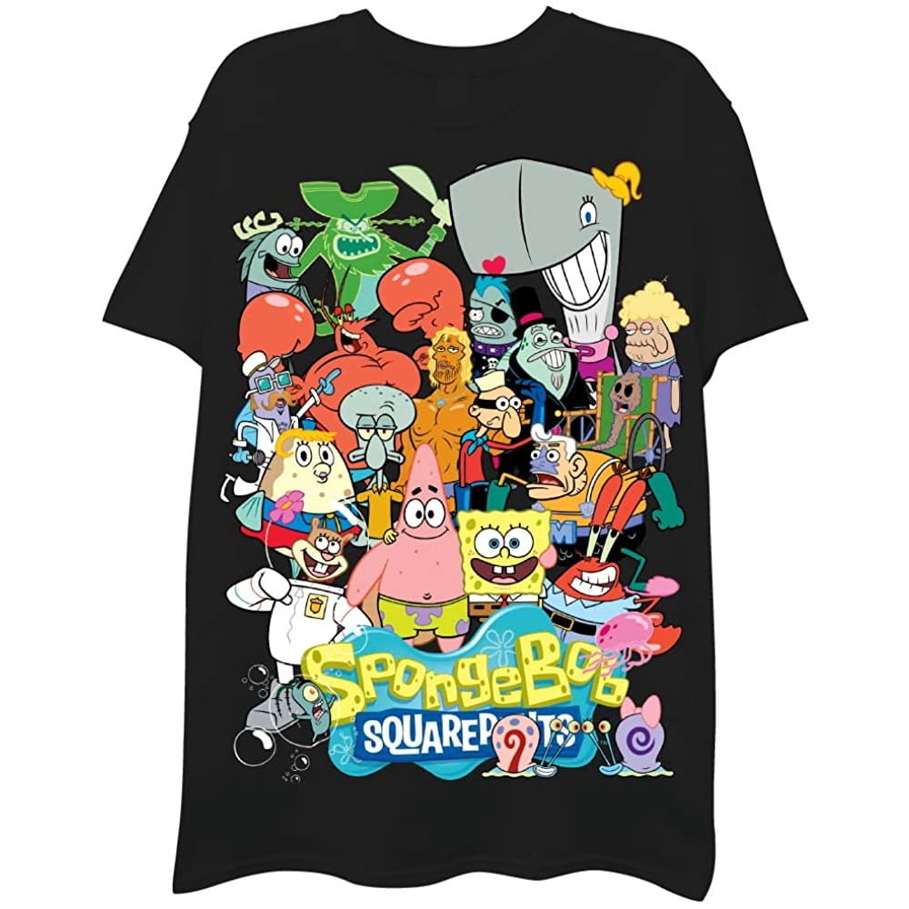 SpongeBob SquarePants Mens' Graphic Short Sleeve TShirt Spongebob