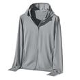 thumbnail image 5 of Women's Sun Protection Jacket Full Zipper Long Sleeve UV Hoodie Shirts Outdoor Athletic Jacket with Pocket Dark Gray XXXL(XXXL), 5 of 7