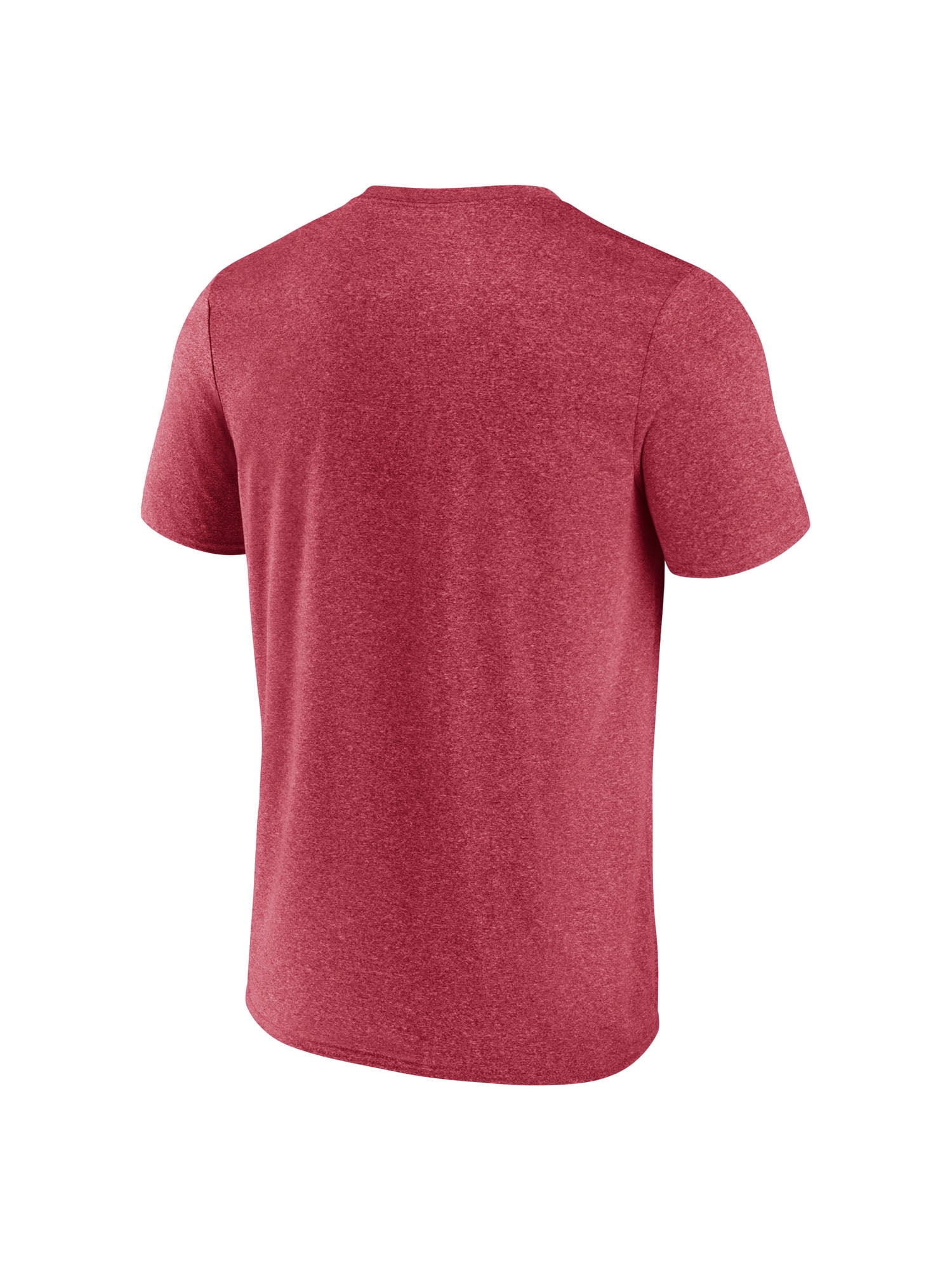 NCAA Oklahoma Sooners Men's Heather Red Synthetic Short Sleeve T Shirt