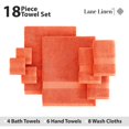 thumbnail image 4 of Juego de toallas de baño LANE LINEN Tiger Lily, 18 unidades, 100% algodón, 4 of 9