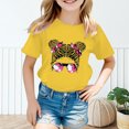 thumbnail image 3 of 2025 Hauts, T-Shirts et Chemises pour Filles Enfant Mignon Imprimé Chemises à Manches Longues Graphique Col Rond T-Shirts Graphiques Courts T-Shirt à Manches 10-12 T-Shirt d'Été Décontracté Raglan T-Shirt, 3 of 5