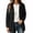 Black, variant on Women's Corduroy Collar Barn Jacket Long Sleeve Button Down Mid Length Utility Coat with Pockets,S-2XL