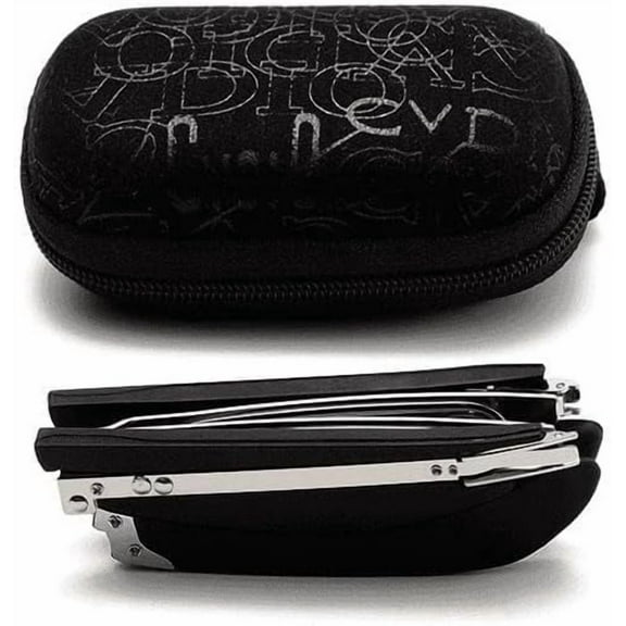 Foldable Anti-Blue Light Reading Glasses with Case, Anti Eyestrain/Glare Computer Reading Glasses for Women Men(A,3 x)