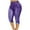 Purple, variant on Leesechin Capri Pants for Women Ladies Chaming and Gentle Large Digital Printed Denim Sports Leggings Yoga Pants