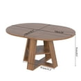 thumbnail image 4 of Extendable Round Dining Table, odern Kitchen Oval Dining Table Oval Kitchen, Dining Room Table, 4 of 7