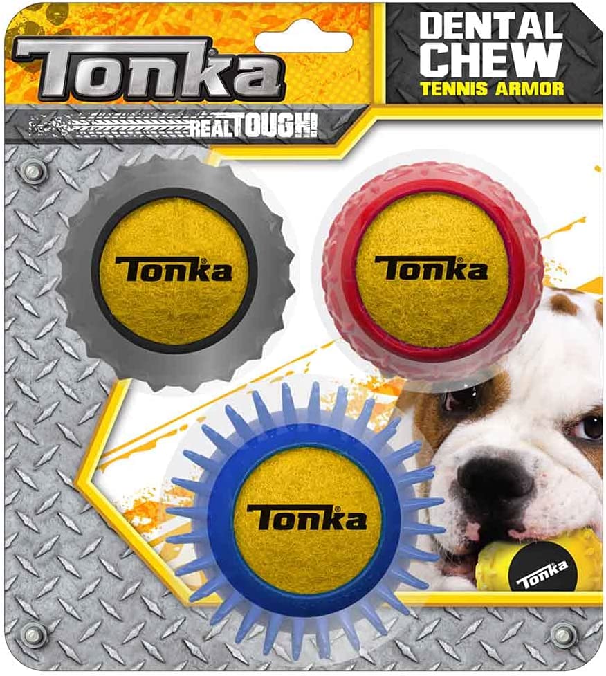 Tonka 2.5in Tennis Armor 3Pack Black/Yellow and Red/Yellow and Blue