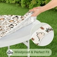 thumbnail image 5 of Vintage Ghost Halloween Pattern Round Fitted Tablecloth with Elastic Edge,Dining Table Cover Waterproof,Outdoor Round Tablecloth for Camping,Dining,Indoor and Outdoor, 5 of 7