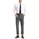 thumbnail image 2 of Pantalones formales de hombre INSPIRE CHIC de corte delgado, color sólido, frente plano, gris 30, 2 of 6