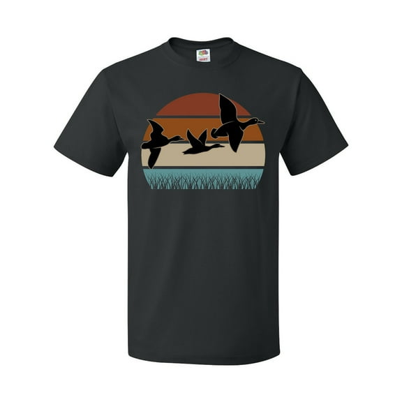 Inktastic Duck Hunting Retro Sunset Hunter T-Shirt